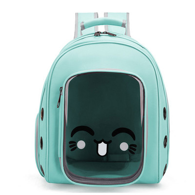 Caurspīdīgs mājdzīvnieku pārvadātājs mugursoma elpojošs kaķu ceļojumu kapsulas būris āra plecu soma suņu kaķu pārnēsājami mājdzīvnieku piederumi