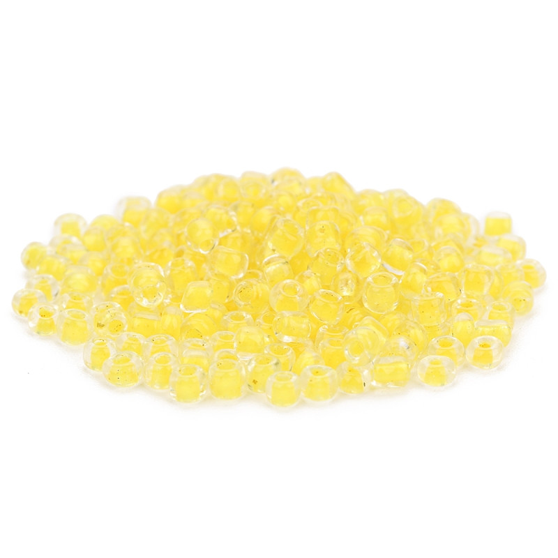 500 бр./лот Двуцветни прозрачни мъниста миюки сметало Колие Seedbeads евтини 4 мм стъклени мъниста завеси материал Бижута Находки