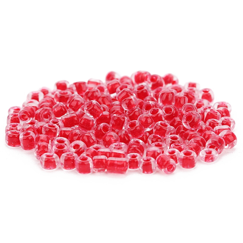 500 бр./лот Двуцветни прозрачни мъниста миюки сметало Колие Seedbeads евтини 4 мм стъклени мъниста завеси материал Бижута Находки