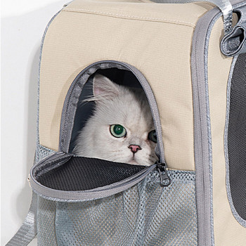 Μεταφορείς σακιδίων πλάτης κατοικίδιων ζώων Φορητή αναπνέουσα πτυσσόμενη τσάντα τσάντα μεταφοράς σκύλου γάτας Εξερχόμενη ταξιδιωτική τσάντα μεταφοράς κατοικίδιων ζώων Αξεσουάρ τσάντα μεταφοράς