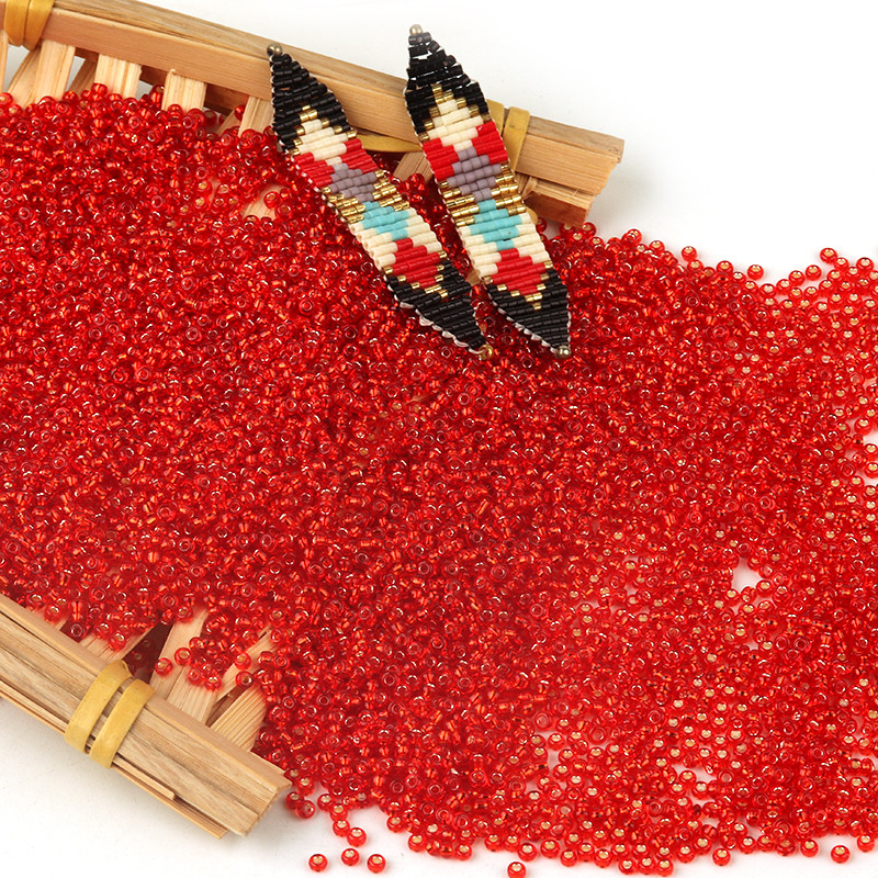 5750 бр./лот 2 мм 20 цвята Миюки червено стъклено мънисто за ръчно изработени Направи си сам изработка на колие, гривна, бижута, аксесоари