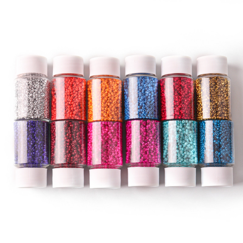 2000 бр./бутилка 2,5 mm малки стъклени мъниста Miyuki 22 цвята мъниста бижута материал за изработка на колие гривна бижута находки