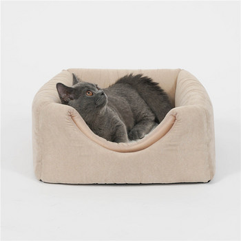 Καναπές για κατοικίδια 2 σε 1 Κρεβάτι για γάτας Ζεστό σπίτι ρείθρων Κρεβάτια Γάτες Σπήλαιο χαλάκια για μικρά μεγάλα σκυλιά Παράθυρο γατάκι Φωλιά ύπνου Προϊόντα εσωτερικού χώρου