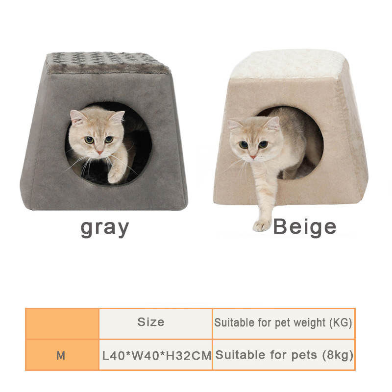 2 az 1-ben kisállat kanapé Macskaágy meleg házban Kennel ágyak macskák barlangszőnyegek kis, nagy kutyáknak Cicaablak alvófészek beltéri termékek