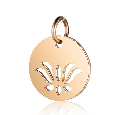 Aiovlo 5 бр. Висококачествена неръждаема стомана Буда Лотос Талисмани Висулка Мъниста Направи си сам Изработка на бижута Колие Обеци Аксесоари