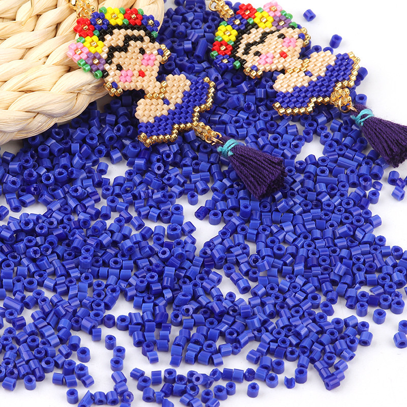 1000 tk/partii Delica Miyuki seemnehelmed Tšehhi klaasist torukujulised helmed kreemjas värvi DIY käevõru kaelakee ehete valmistamise tarvikud