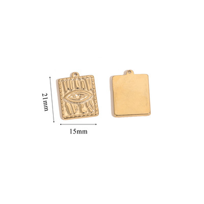 5db Rozsdamentes acél Arany Starfish Skull Demon Eye Medal Charm medálok barkács csatlakozókhoz Dangle Anklet nyaklánc ékszer készítés