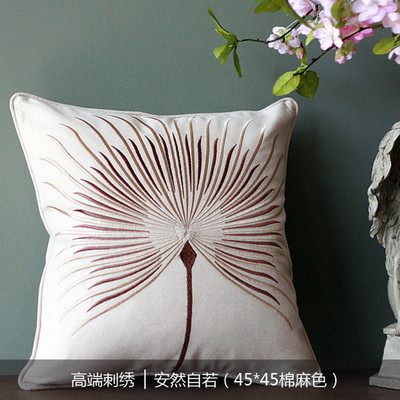 45x45 cm pagalvėlės medvilninės lininės gėlės siuvinėjimo pagalvės užvalkalas sofos automobilio pagalvėlė su pagrindiniu namų dekoru svetainei