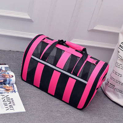 Naminių gyvūnėlių šuniukų nešiojimo krepšiai Transportavimo krepšiai katėms Nešiojami lauko kelionių narveliai Kvėpuojantis sulankstomas šunų kačių rankinė Rankinė per petį