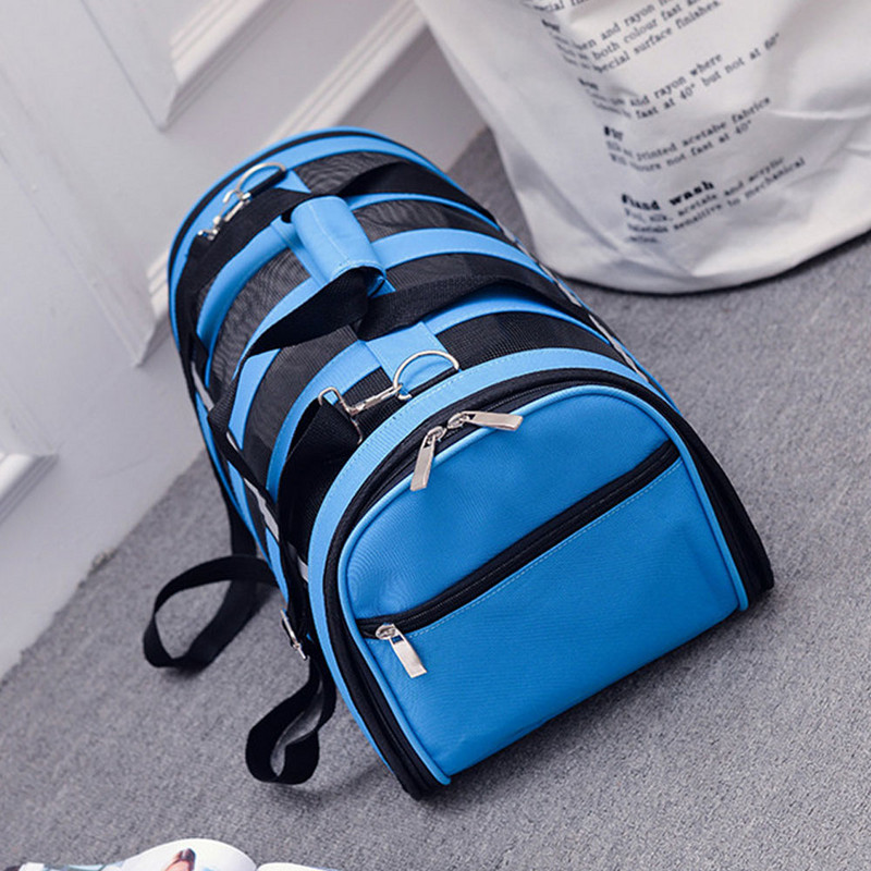 Naminių gyvūnėlių šuniukų nešiojimo krepšiai Transportavimo krepšiai katėms Nešiojami lauko kelionių narveliai Kvėpuojantis sulankstomas šunų kačių rankinė Rankinė per petį