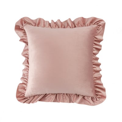 Modni moderni stil Ružičasto bijeli jastuci za bacanje 45*45 cm baršunasti šavovi 3D jastučić s krizantemama Jastuk oko struka Plava jastučnica