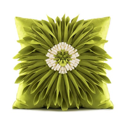 Modni moderni stil Ružičasto bijeli jastuci za bacanje 45*45 cm baršunasti šavovi 3D jastučić s krizantemama Jastuk oko struka Plava jastučnica