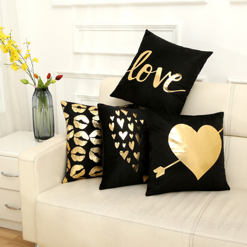 Bronzuojantis pagalvės užvalkalas pagalvėlė dekoratyvinės pagalvėlės namų dekoras pagalvės kėdės almofadas para sofa pagalvės užvalkalas cojines