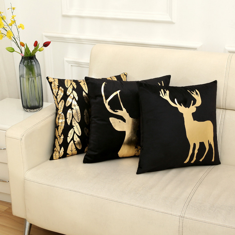 Bronzuojantis pagalvės užvalkalas pagalvėlė dekoratyvinės pagalvėlės namų dekoras pagalvės kėdės almofadas para sofa pagalvės užvalkalas cojines