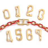 4 vnt nerūdijančio plieno prašmatni raidė 0-9 skaitmeninė sagtis spyruokliniai omarai užsegimai kabliukai jungtys karoliai "pasidaryk pats" papuošalų gamybos reikmenys