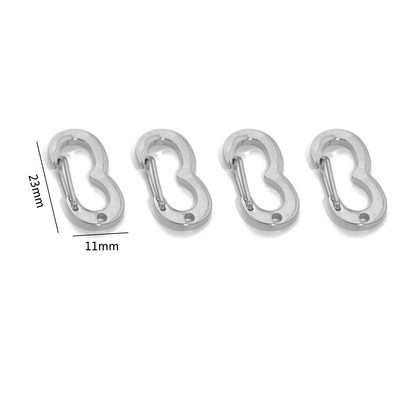 4 vnt nerūdijančio plieno prašmatni raidė 0-9 skaitmeninė sagtis spyruokliniai omarai užsegimai kabliukai jungtys karoliai "pasidaryk pats" papuošalų gamybos reikmenys