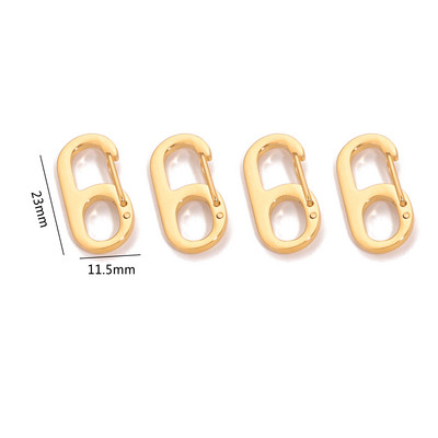 4 vnt nerūdijančio plieno prašmatni raidė 0-9 skaitmeninė sagtis spyruokliniai omarai užsegimai kabliukai jungtys karoliai "pasidaryk pats" papuošalų gamybos reikmenys