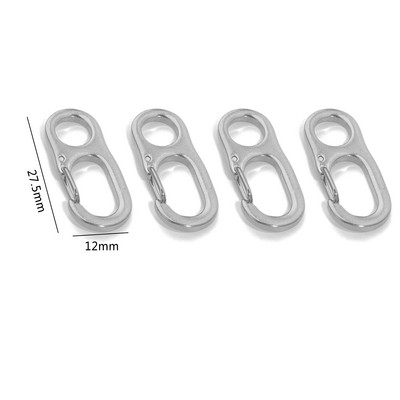 4 vnt nerūdijančio plieno prašmatni raidė 0-9 skaitmeninė sagtis spyruokliniai omarai užsegimai kabliukai jungtys karoliai "pasidaryk pats" papuošalų gamybos reikmenys