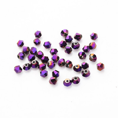 2 3 4 6 8 mm stiklo krištoliniai bikoniniai karoliukai, juodi laisvi tarpikliai, briaunoti karoliukai, skirti moteriškam „pasidaryk pats“ papuošalų siuvinėjimo priedai