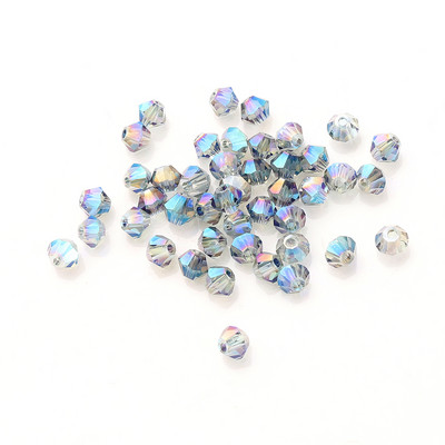 2 3 4 6 8 mm stiklo krištoliniai bikoniniai karoliukai, juodi laisvi tarpikliai, briaunoti karoliukai, skirti moteriškam „pasidaryk pats“ papuošalų siuvinėjimo priedai