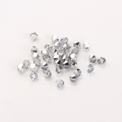 2 3 4 6 8 mm stiklo krištoliniai bikoniniai karoliukai, juodi laisvi tarpikliai, briaunoti karoliukai, skirti moteriškam „pasidaryk pats“ papuošalų siuvinėjimo priedai