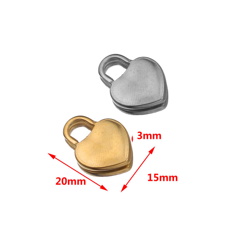 5 vnt., nerūdijančio plieno, padengto auksu, užraktas, pakabukas, plaukiojantis žavesys, priedai, kaklo papuošalai, apyrankės, papuošalai, auskarų kūrimas