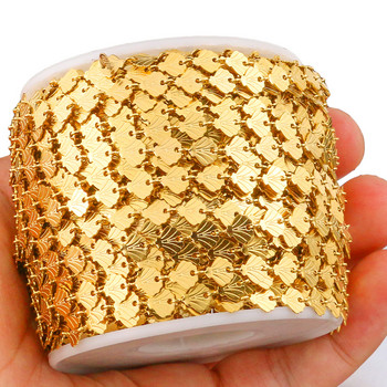 Πλάτος 1 μέτρου 6 χιλιοστά Αλυσίδα καλωδίων από ανοξείδωτο χάλυβα Bulk Marine Cameo Shell Χρυσή αλυσίδα περιδέραιο κολιέ Diy κοσμήματα