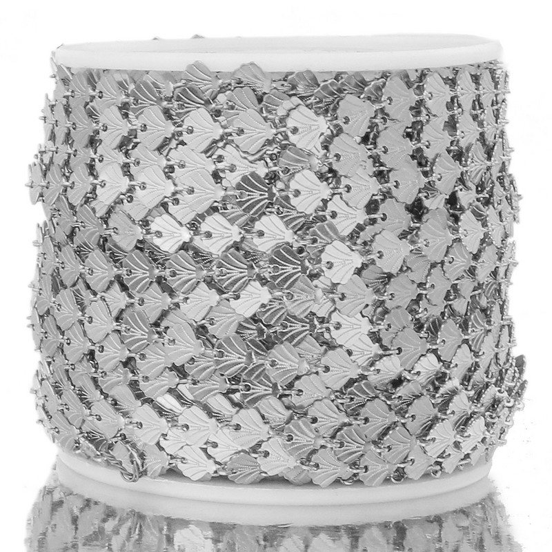 1 metro pločio 6 mm nerūdijančio plieno kabelių grandinės masinės jūrų kameros "Shell" auksinės grandinėlės kulkšnies karoliai "pasidaryk pats" papuošalų gamybos reikmenys