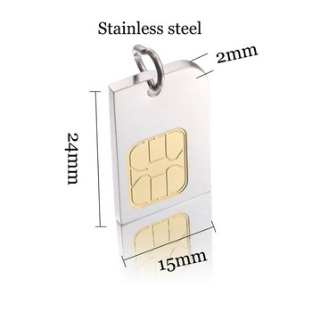 Κάρτα τηλεφώνου από ανοξείδωτο ατσάλι Charms Creative μενταγιόν για κοσμήματα κατασκευής υψηλής ποιότητας σκουλαρίκι βραχιόλι DIY κολιέ αξεσουάρ