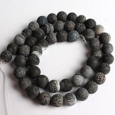 Natūralūs spalvingi šalčio įtrūkę agatai akmuo Matinis svajonių ugnies drakonas, oniksas, laisvas tarpinis karoliukas papuošalams. Apyrankė „pasidaryk pats“