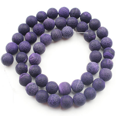 Natūralūs spalvingi šalčio įtrūkę agatai akmuo Matinis svajonių ugnies drakonas, oniksas, laisvas tarpinis karoliukas papuošalams. Apyrankė „pasidaryk pats“