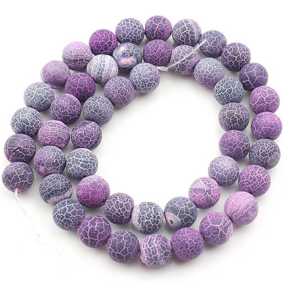 Natūralūs spalvingi šalčio įtrūkę agatai akmuo Matinis svajonių ugnies drakonas, oniksas, laisvas tarpinis karoliukas papuošalams. Apyrankė „pasidaryk pats“