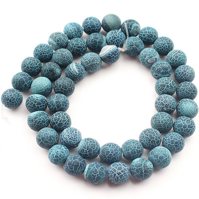 Natūralūs spalvingi šalčio įtrūkę agatai akmuo Matinis svajonių ugnies drakonas, oniksas, laisvas tarpinis karoliukas papuošalams. Apyrankė „pasidaryk pats“