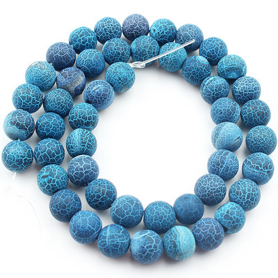 Natūralūs spalvingi šalčio įtrūkę agatai akmuo Matinis svajonių ugnies drakonas, oniksas, laisvas tarpinis karoliukas papuošalams. Apyrankė „pasidaryk pats“