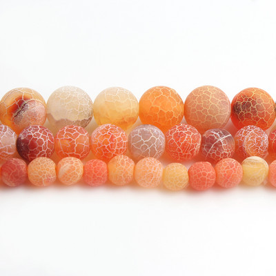 Natūralūs spalvingi šalčio įtrūkę agatai akmuo Matinis svajonių ugnies drakonas, oniksas, laisvas tarpinis karoliukas papuošalams. Apyrankė „pasidaryk pats“