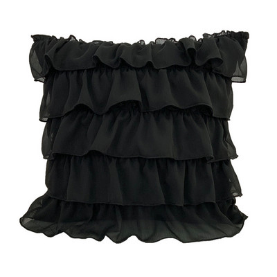 Prabangus šifono pyrago sijono pagalvės užvalkalas madingi saldainiai, solidūs nauji lotoso lapų sofos užtrauktukai pagalvėlės dekoratyvinis užvalkalas svetainei