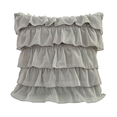 Prabangus šifono pyrago sijono pagalvės užvalkalas madingi saldainiai, solidūs nauji lotoso lapų sofos užtrauktukai pagalvėlės dekoratyvinis užvalkalas svetainei