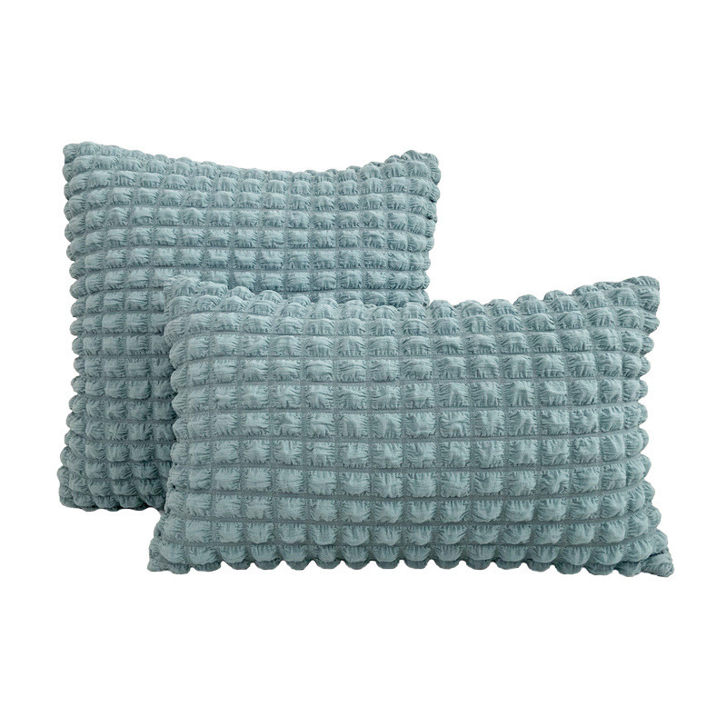 Krémes Puff párnahuzat Dekoráció Egyszerű párnahuzat 45x45/30x50cm Fresh Lake Blue Otthoni kanapé párnahuzatok Soft Pillowslip