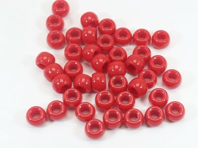 200 de margele acrilice de ponei 9X6mm diferite culori pentru copii Craft brățară Kandi