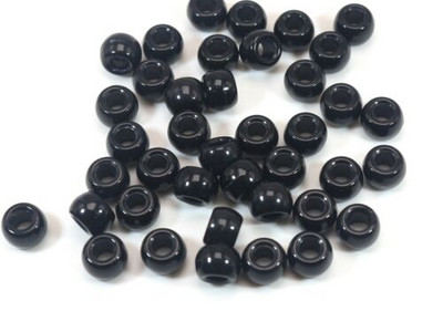 200 de margele acrilice de ponei 9X6mm diferite culori pentru copii Craft brățară Kandi