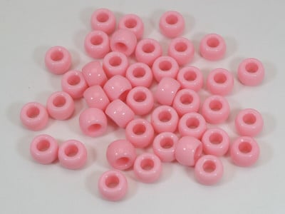 200 de margele acrilice de ponei 9X6mm diferite culori pentru copii Craft brățară Kandi