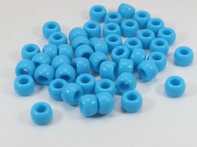 200 de margele acrilice de ponei 9X6mm diferite culori pentru copii Craft brățară Kandi