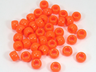 200 de margele acrilice de ponei 9X6mm diferite culori pentru copii Craft brățară Kandi