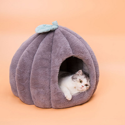 Kisállatágy macskáknak Tartozékok Megvilágított Pour Chat Cave House Kattenmand Cats Termékek Kutyáknak Cama De Gato Cama Para Pet Window Sügér