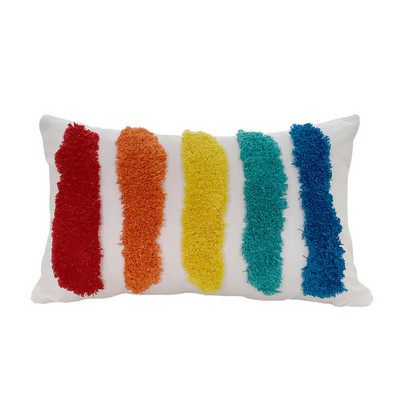 Rainbow Boho színű kanapé párnahuzat 45x45 tufting párnahuzat dekoratív párna kanapéhoz Boho Home Decor párnahuzat