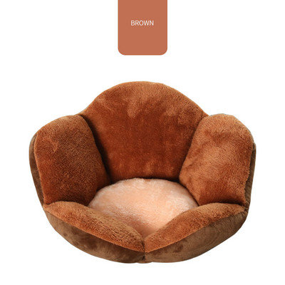 Luxus vastagított kisállatágy Kennel Cat Nest Plus Velvet Winter Warm Four Seasons Universal Pet Nest Barna Rózsaszín Zöld