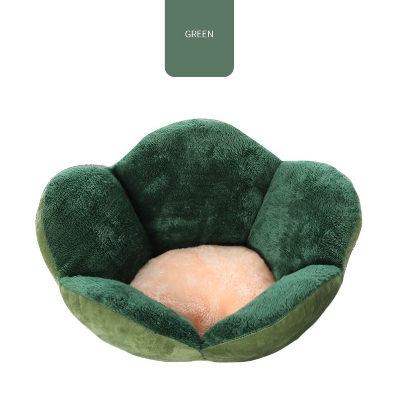 Luxus vastagított kisállatágy Kennel Cat Nest Plus Velvet Winter Warm Four Seasons Universal Pet Nest Barna Rózsaszín Zöld