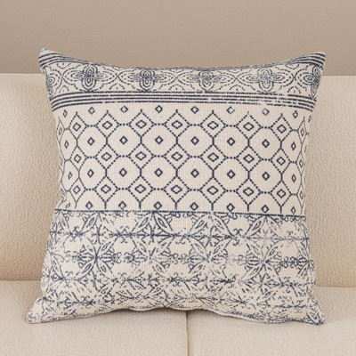 Boho etninė rankinė kuokštinė pagalvės užvalkalas siuvinėjimas pagalvėlės užvalkalas Rudas pagalvės užvalkalas su kutais 45x45cm namų dekoravimas