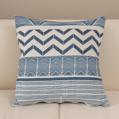 Boho etninė rankinė kuokštinė pagalvės užvalkalas siuvinėjimas pagalvėlės užvalkalas Rudas pagalvės užvalkalas su kutais 45x45cm namų dekoravimas