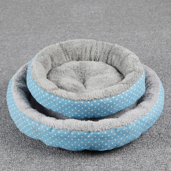 Μαξιλάρι κρεβατιού γάτας Μαλακό βαμβακερό τύπωμα Μικρό μεσαίο κρεβάτι σκύλου Χειμερινό καλάθι Ζεστό καναπέ-σπίτι Κρεβάτι που πλένεται για αξεσουάρ σκυλιών